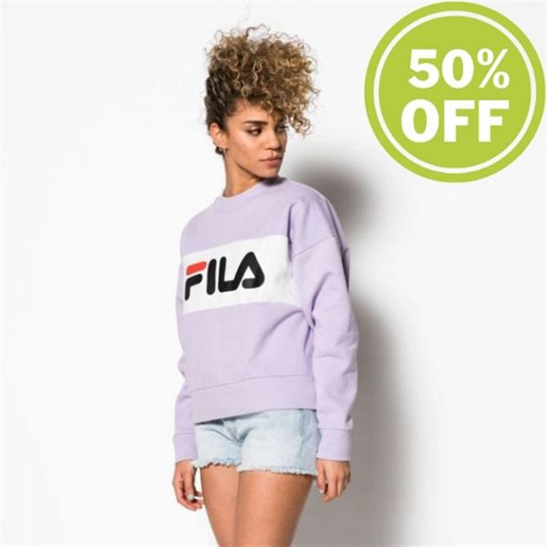 Moletons Fila Mulher Roxo - Fila Leah Crew Classic Er Loja Online Portugal,OLUN-15834